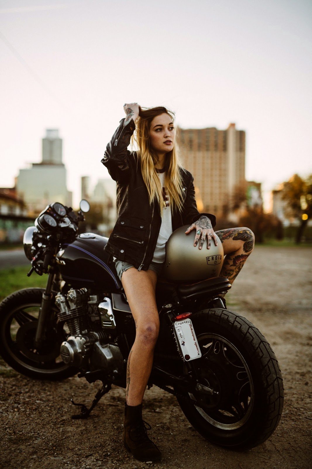 Beautiful girls and bikes in Huh Hoto