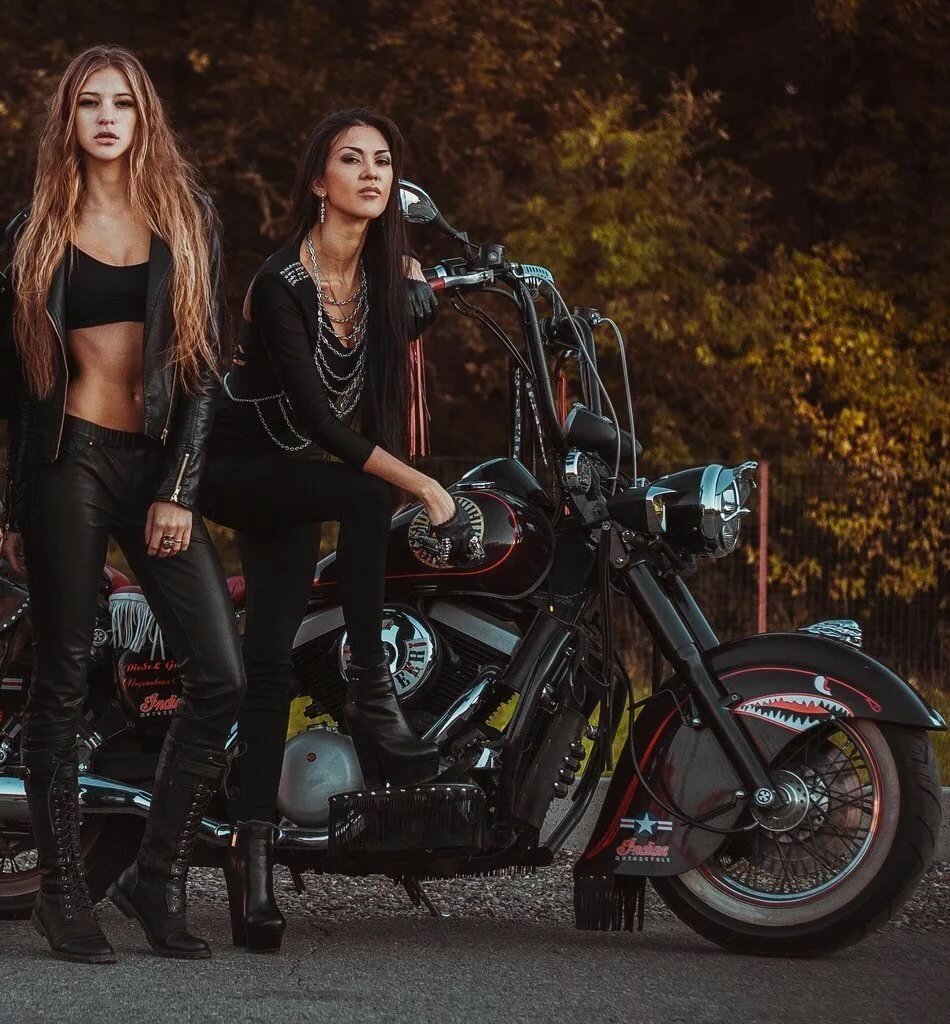 Beautiful girls and bikes in Huh Hoto