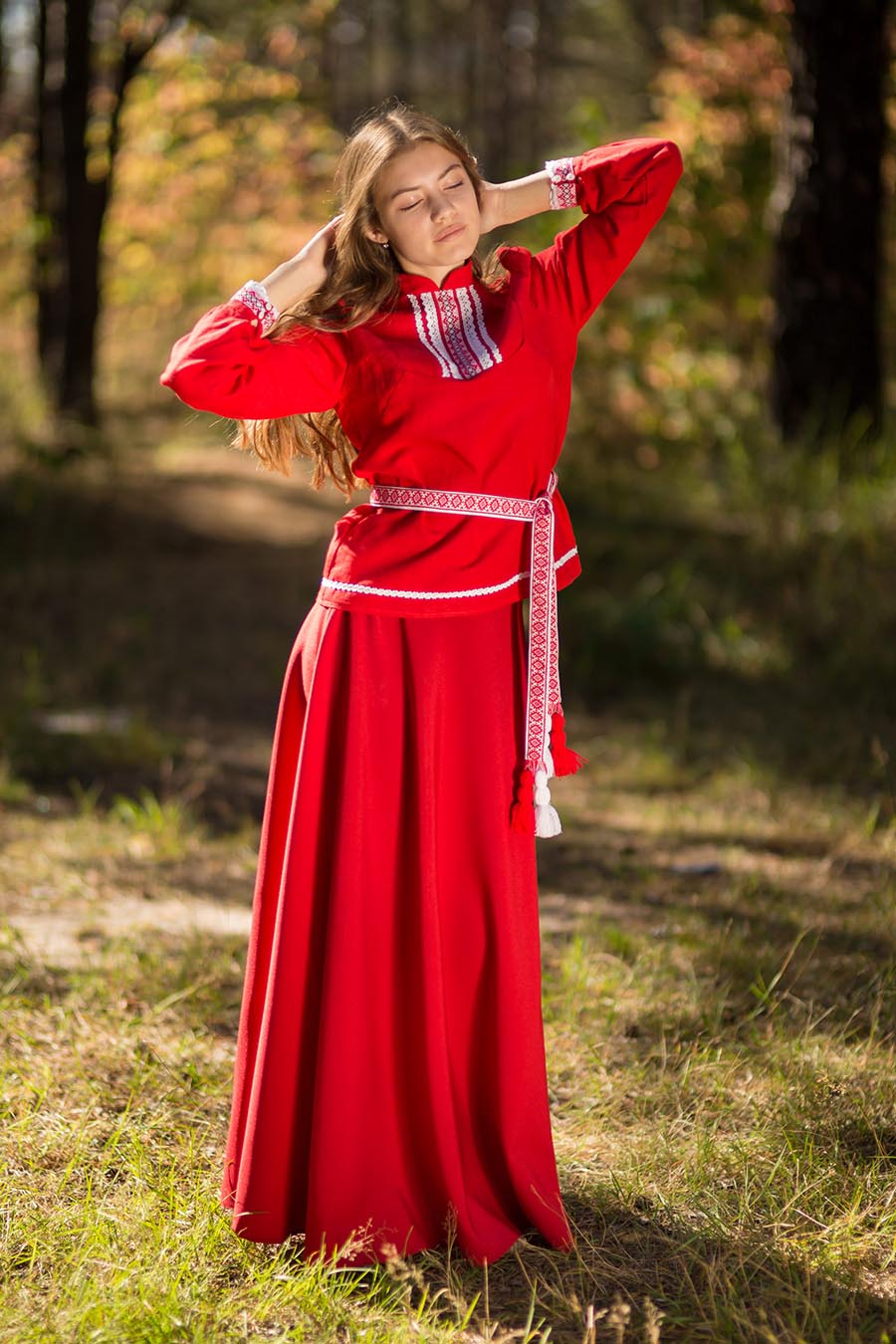 Underwear Women in Slavic costumes in Huh Hoto